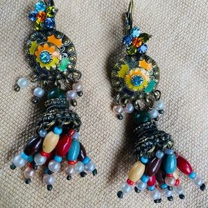 colorful earrings